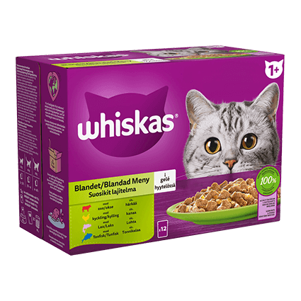 Whiskas® 1+ Mix meny i Gelé 12x85g