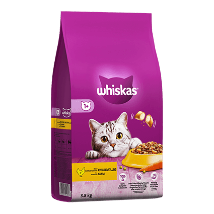 Whiskas®1+ Kyckling 3,8kg